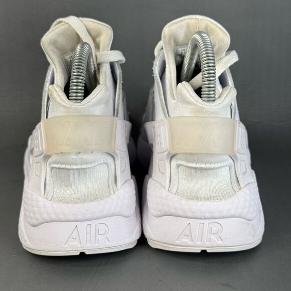 Nike Air Huarache Run Triple White Retro athletic shoes Women’s Size 8.5 - Picture 4 of 8
